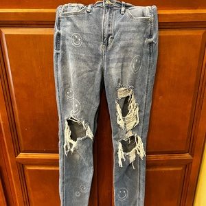 Hollister Smiley Face Jeans